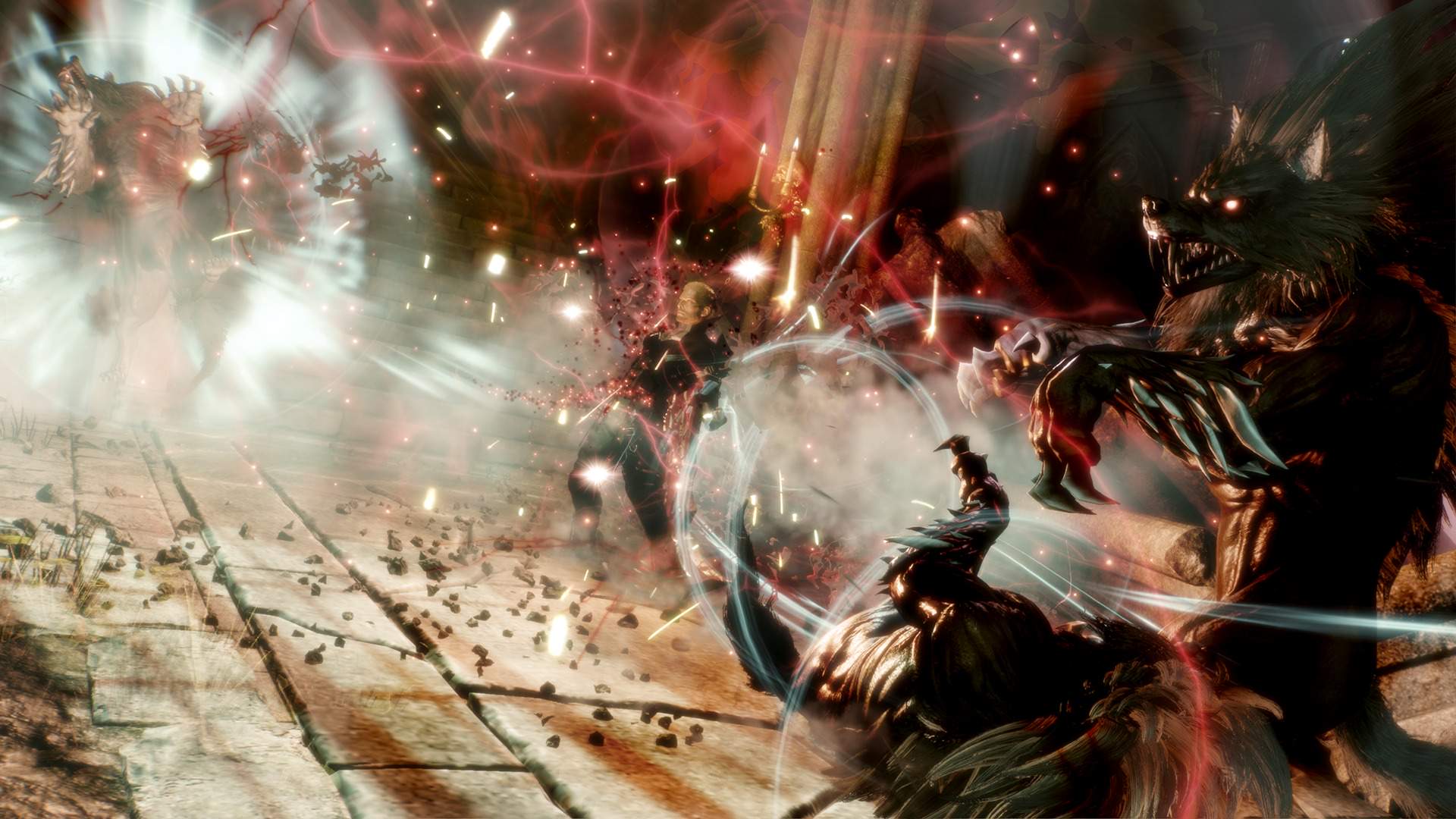 Jack blows away surrounding enemies with Lightbringer