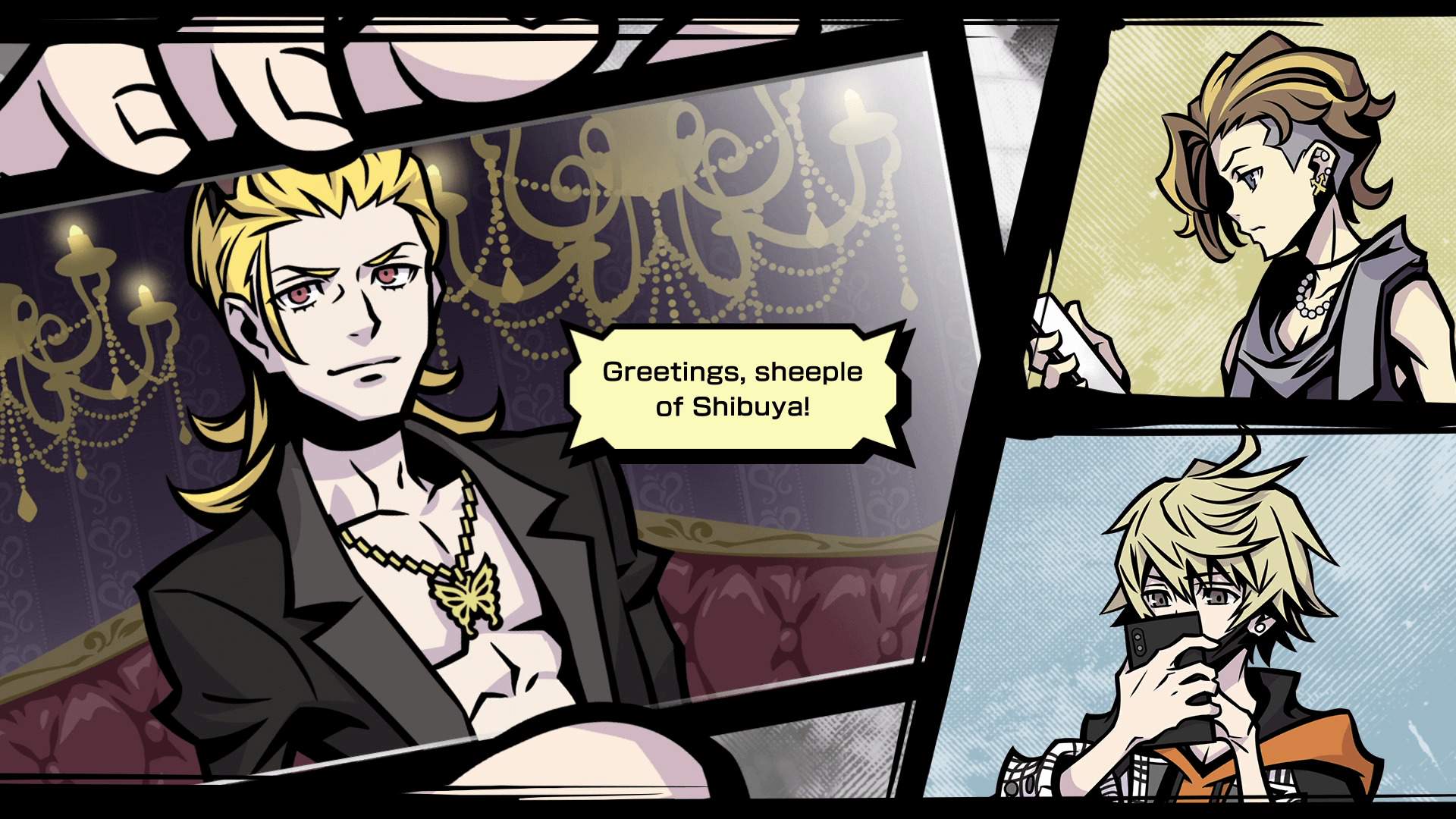 Fret and Rindo watch Shiba on their phones