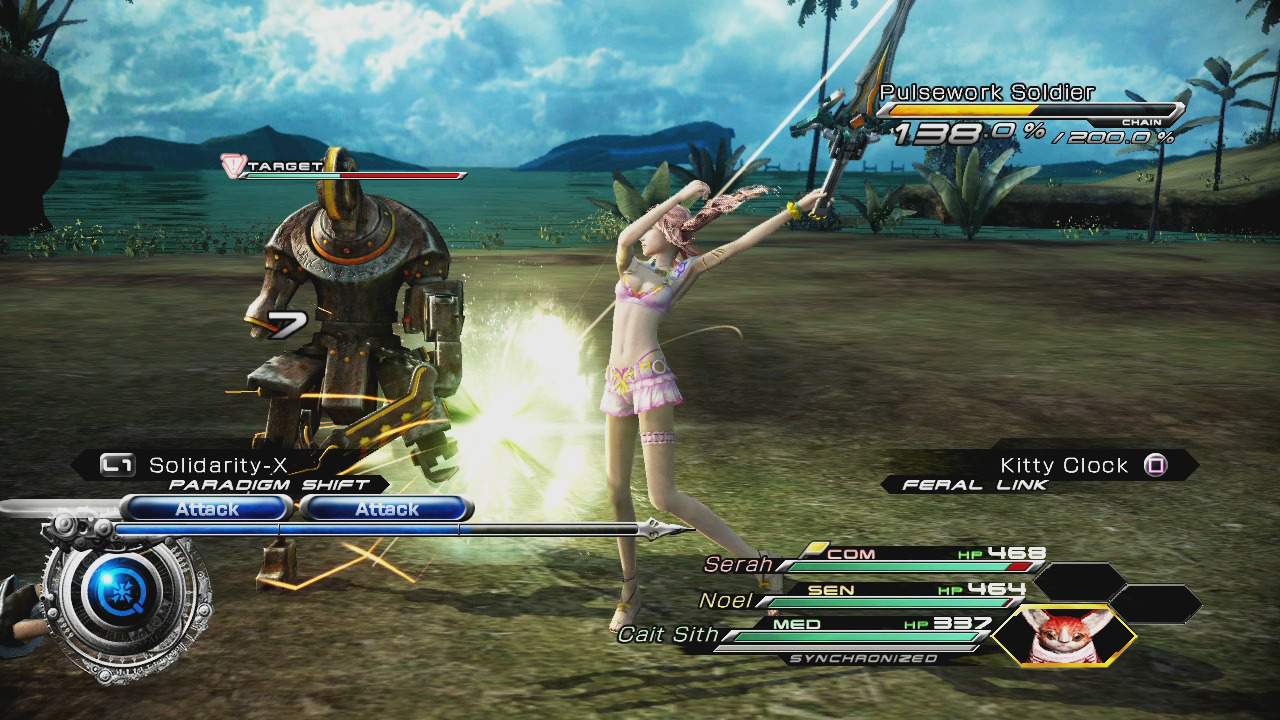 final fantasy xiii 2 gameplay