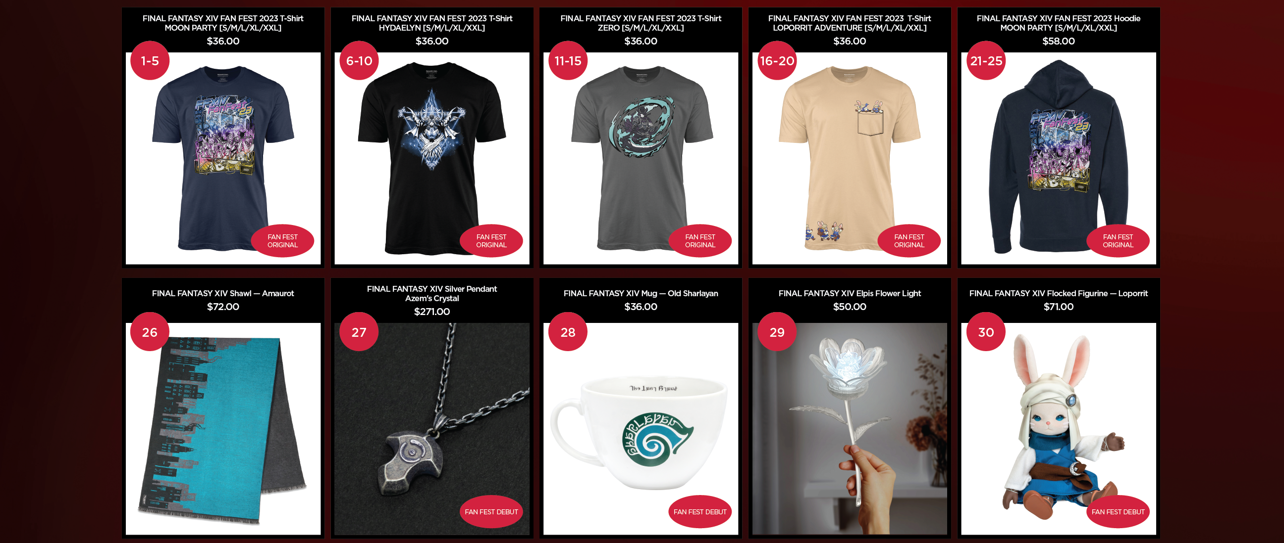 Merchandise - Page 1 - Square Enix Store