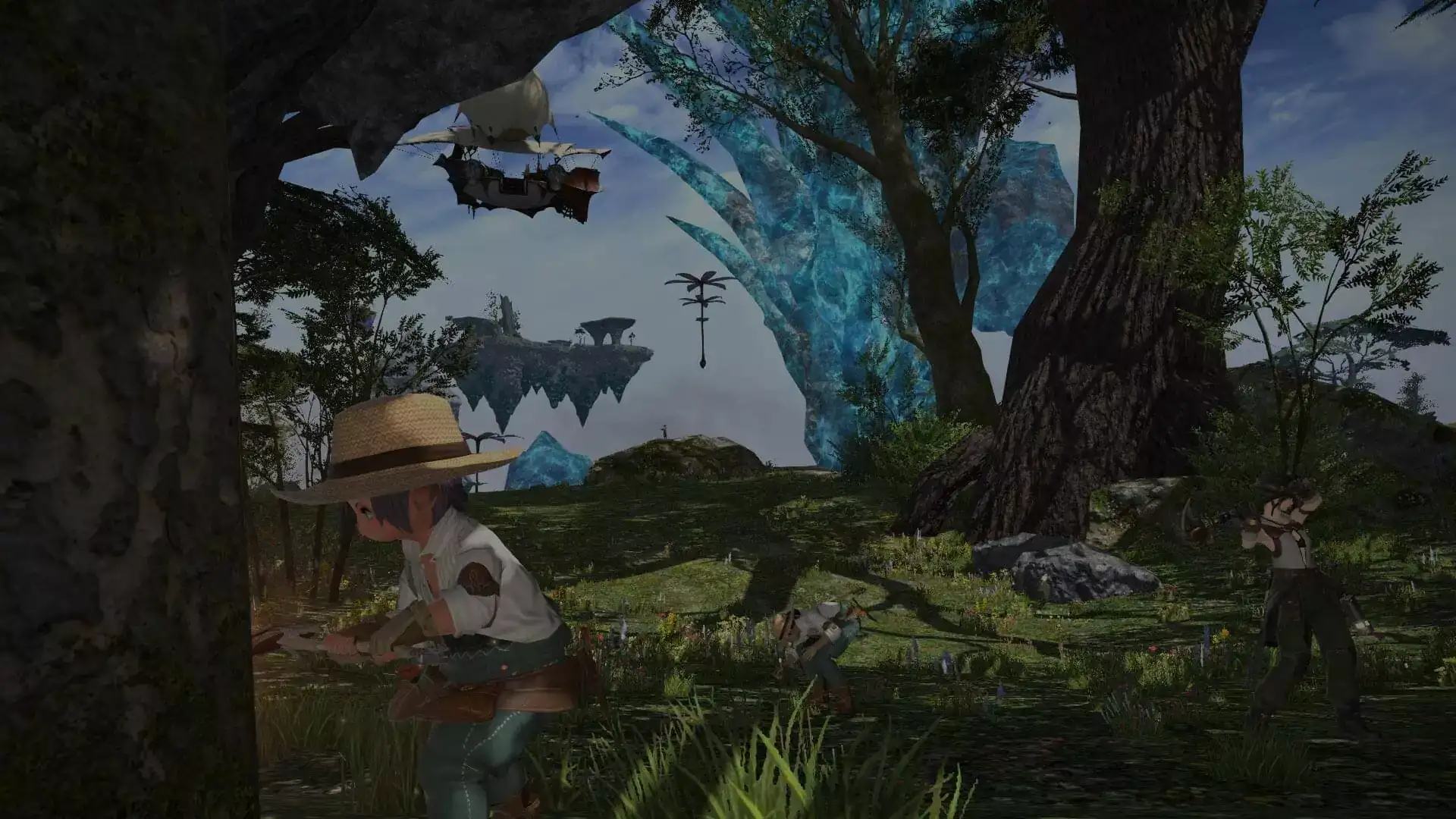Scenic Environment with Lalafell Fishing