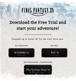 Play FINAL FANTASY XIV's Free Trial