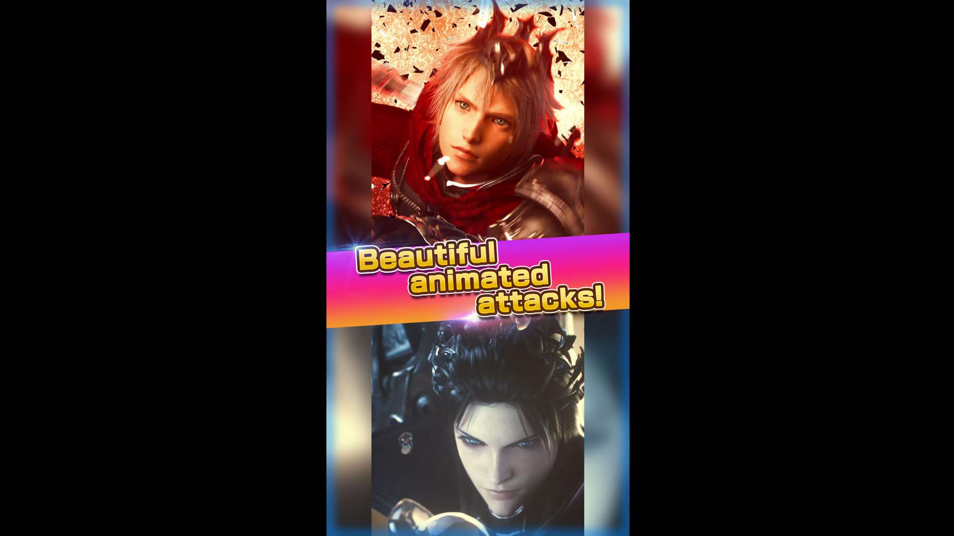 Promotional banner for Final Fantasy Brave Exvius showcasing key characters and art style.