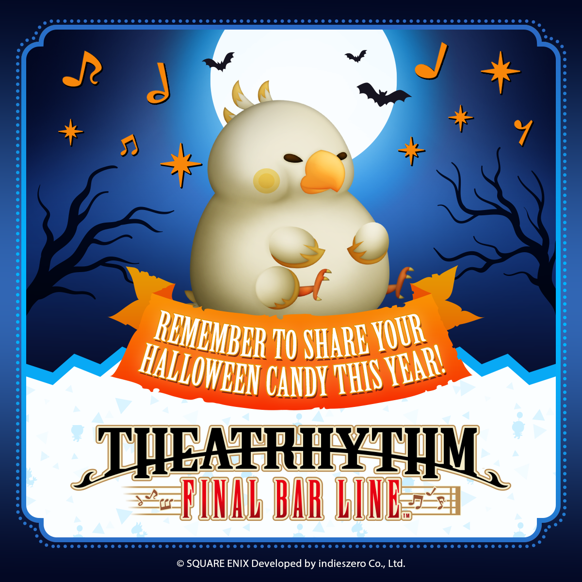 THEATRHYTHM FINAL BAR LINE Halloween Card