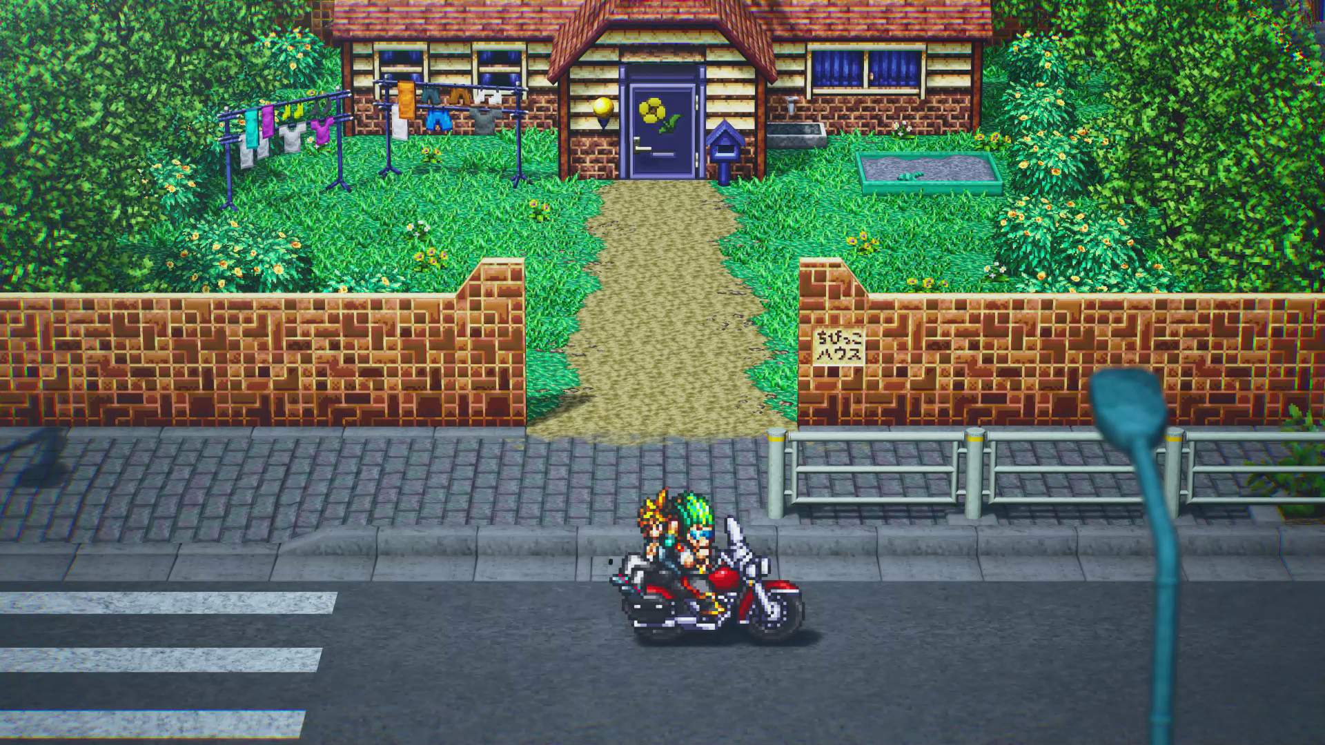 Akira andando de moto em LIVE A LIVE