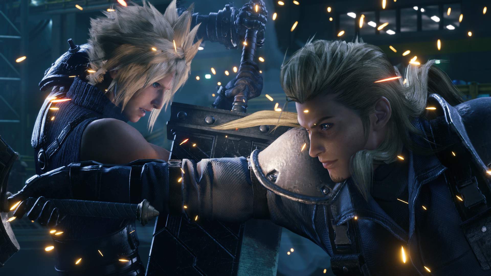 Cloud and Roche in battle in Chapter 4 of FINAL FANTASY VII REMAKE
