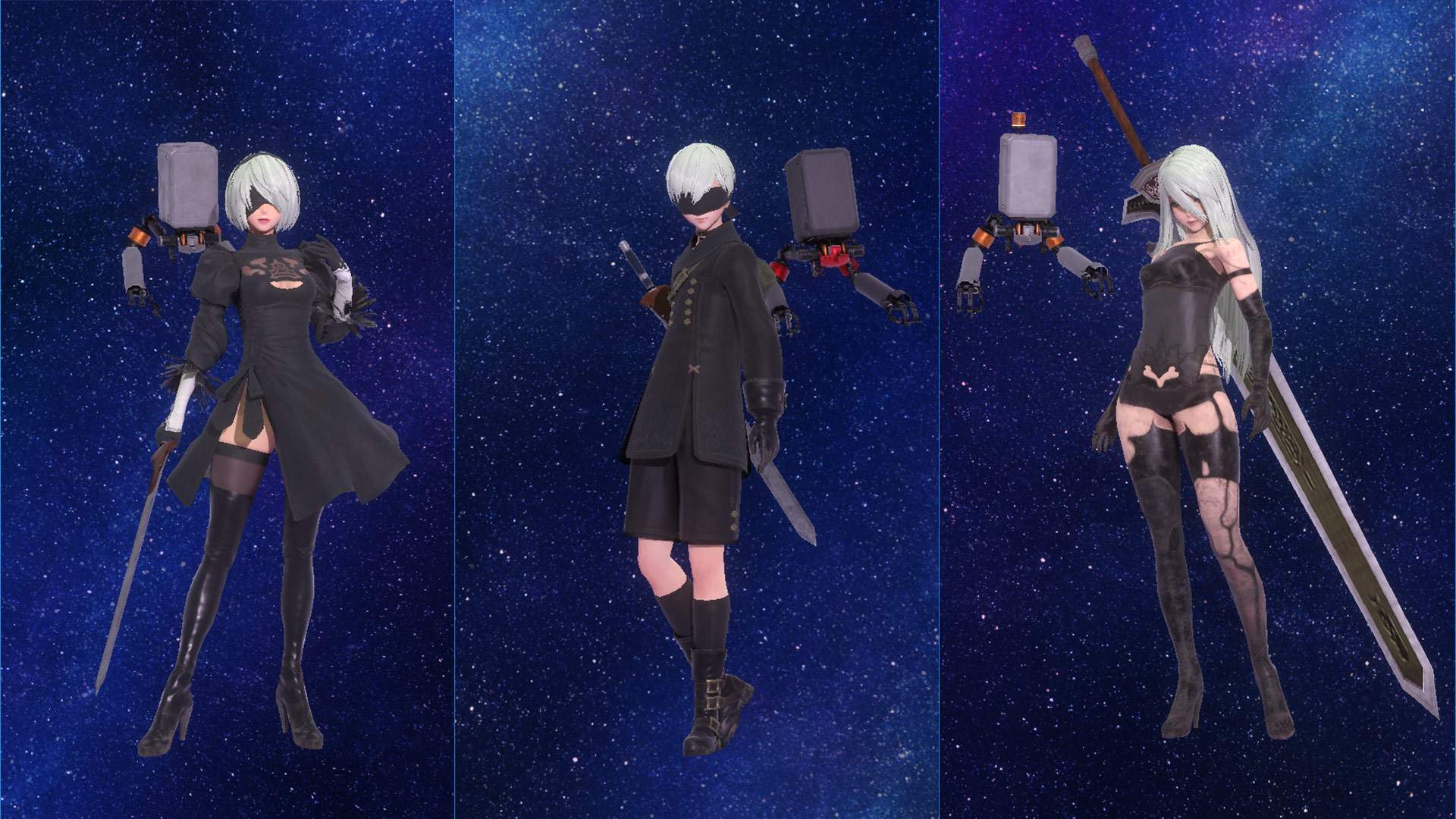 2b 9s And Cross Into The World Of Star Ocean Anamnesis