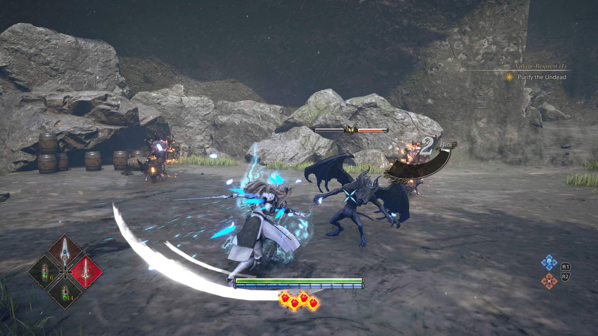 Valkyrie Elysium combat screenshot