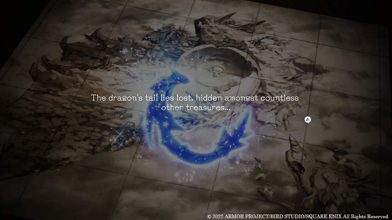 A hint to a Dragonstone location: "The dragon's tail lies lost, hidden amongst countless other treasures..."