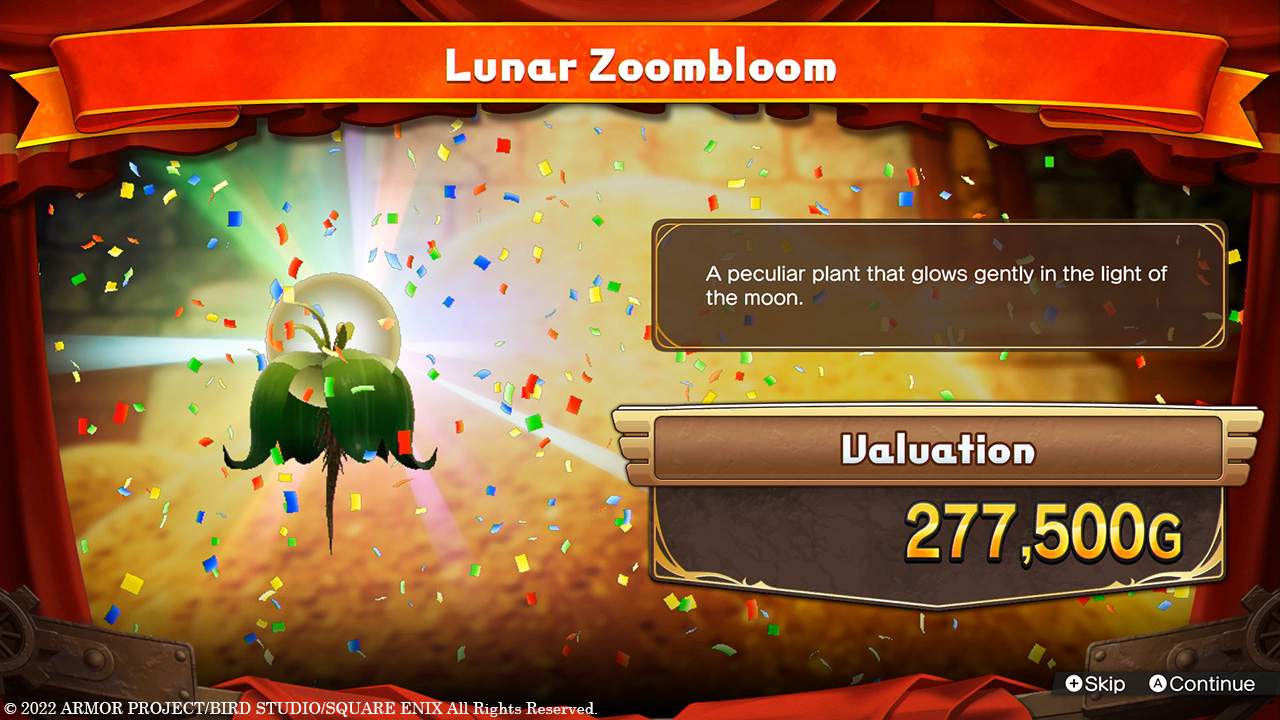 Lunar Zoombloom valuation: 277,500G