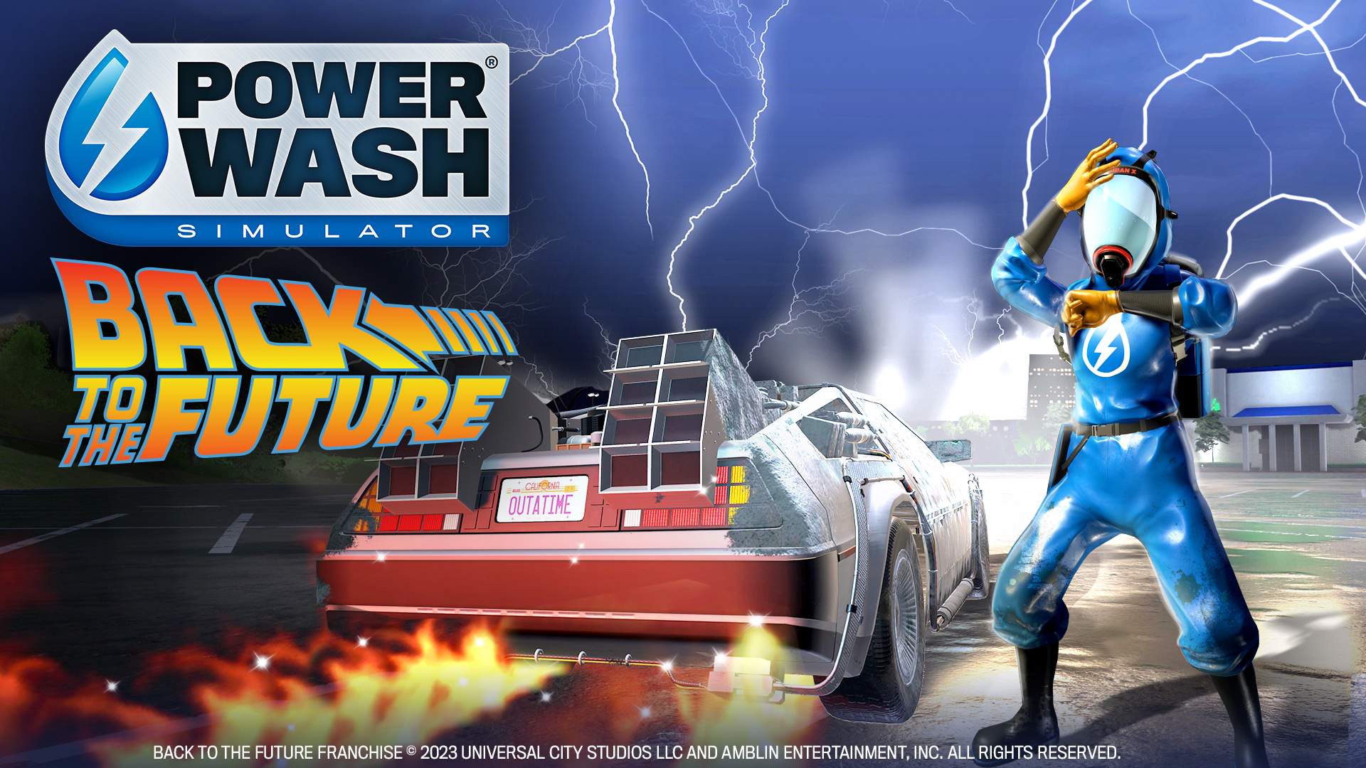 New PowerWash Simulator DLC goes “Back to the Future”