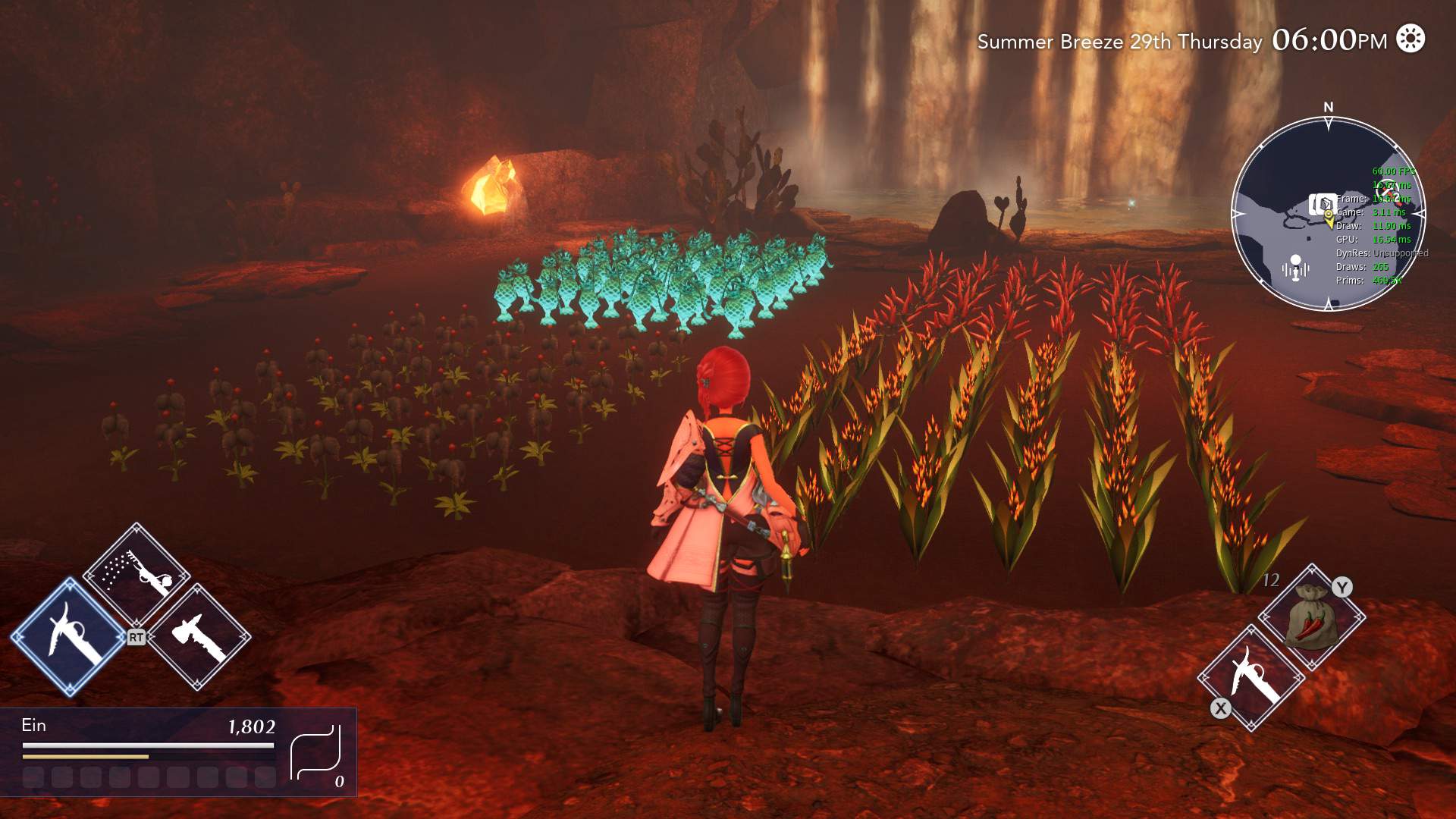 A cave field in Harvestella