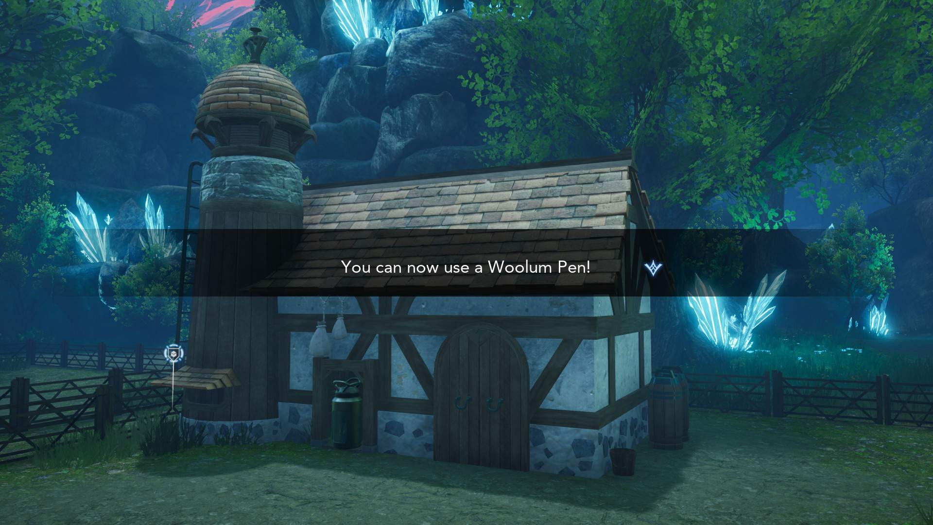 A newly built Woolum Pen in Harvestella