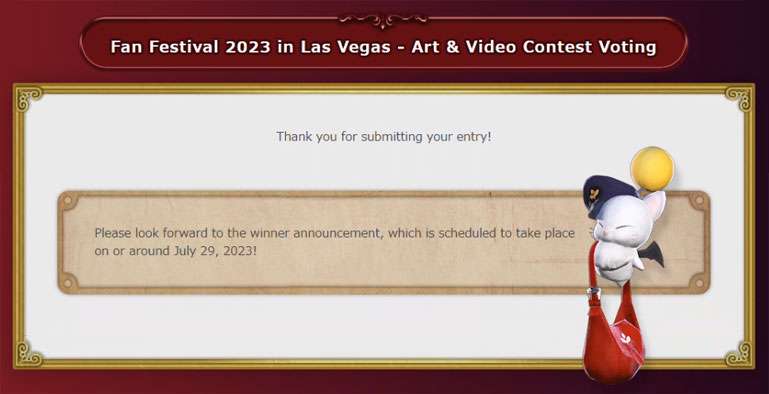 FINAL FANTASY XIV Fan Festival 2023 in Las Vegas - Video Contest