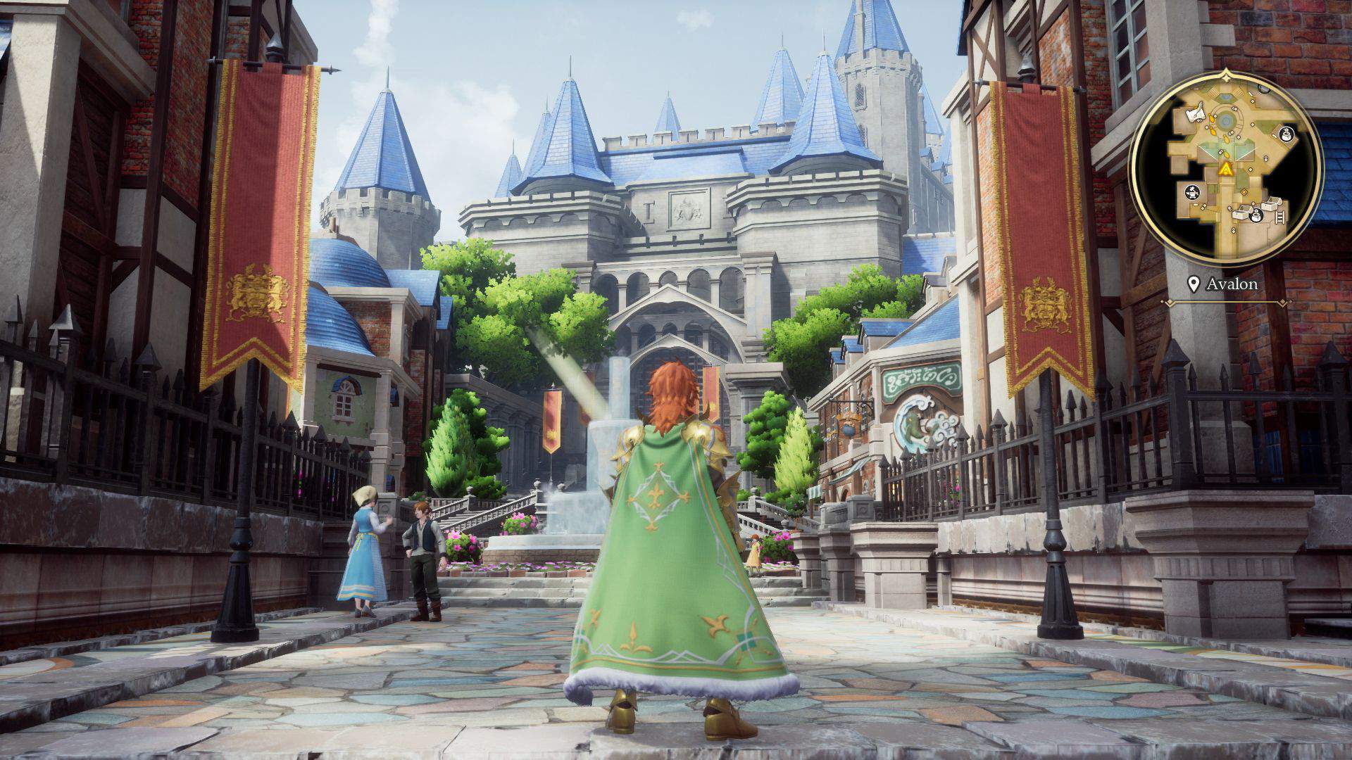 Gerard standing in Avalon, looking at his castle