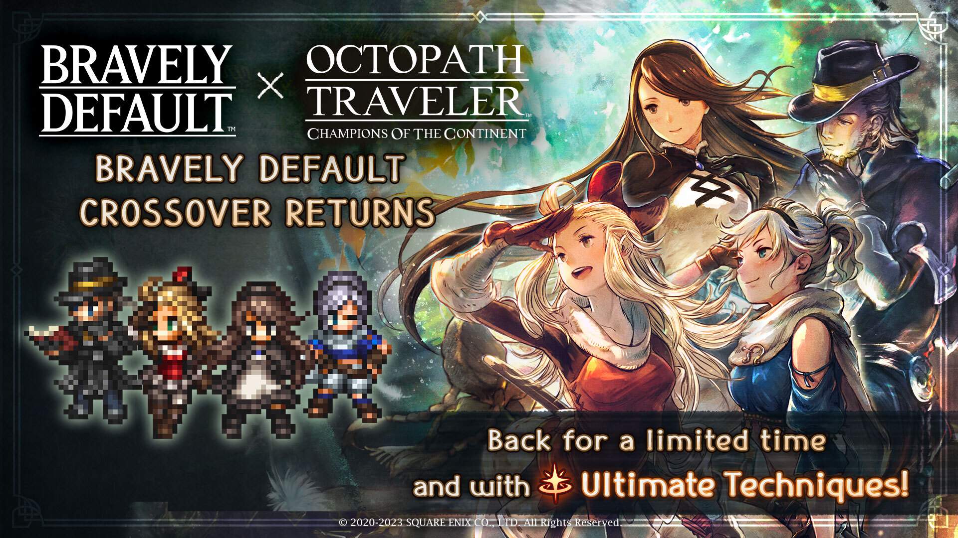 JP] Bravely Default Collaboration Round 2 on November 22, featuring 2 new  units, Ringabel and Gloria. Elvis and presumably the other 3 will also get  their 6 stars overclass : r/OctopathCotC