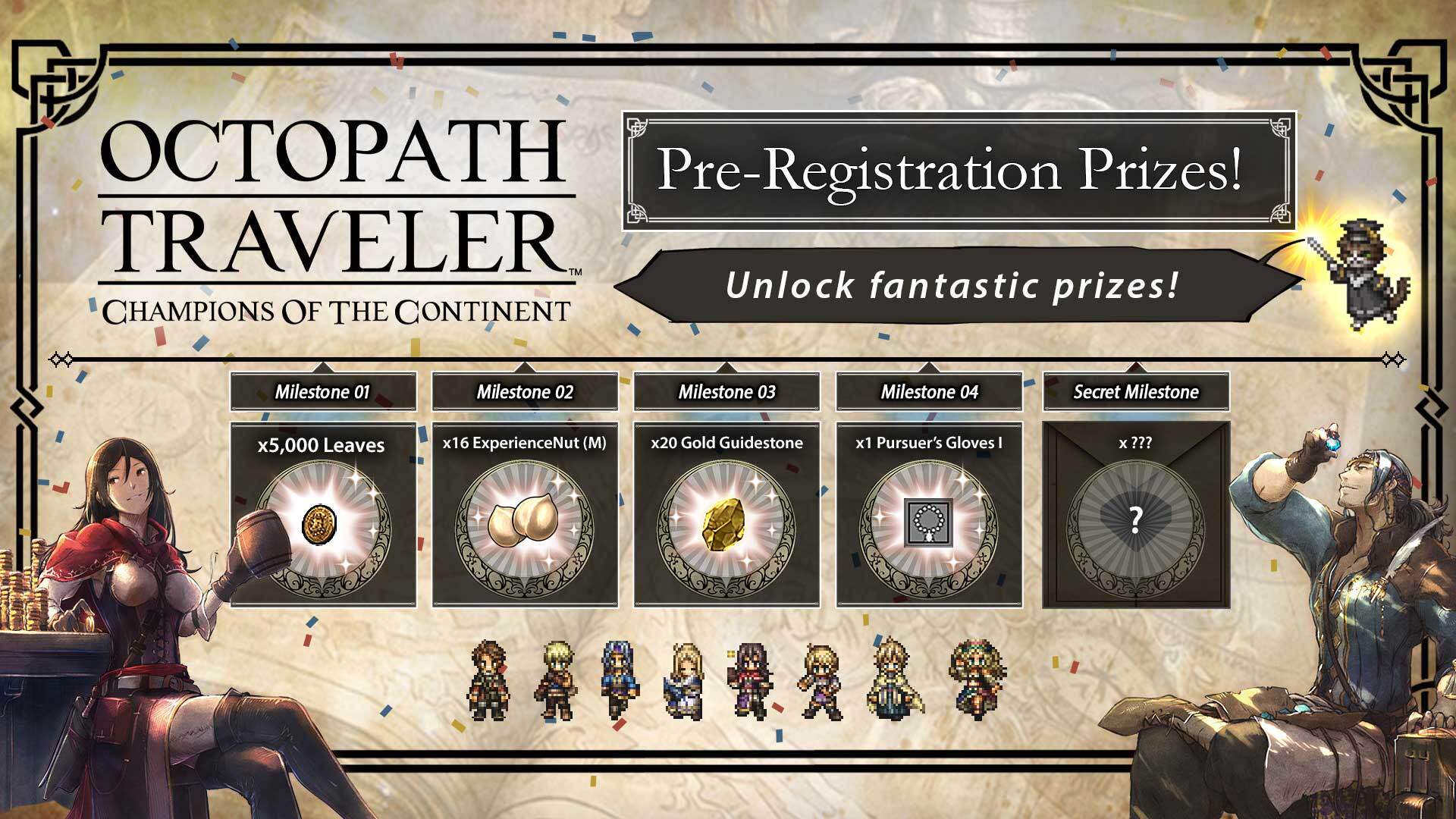 Various fabulous in-game rewards that players can receive by pre-registering on their App Store
