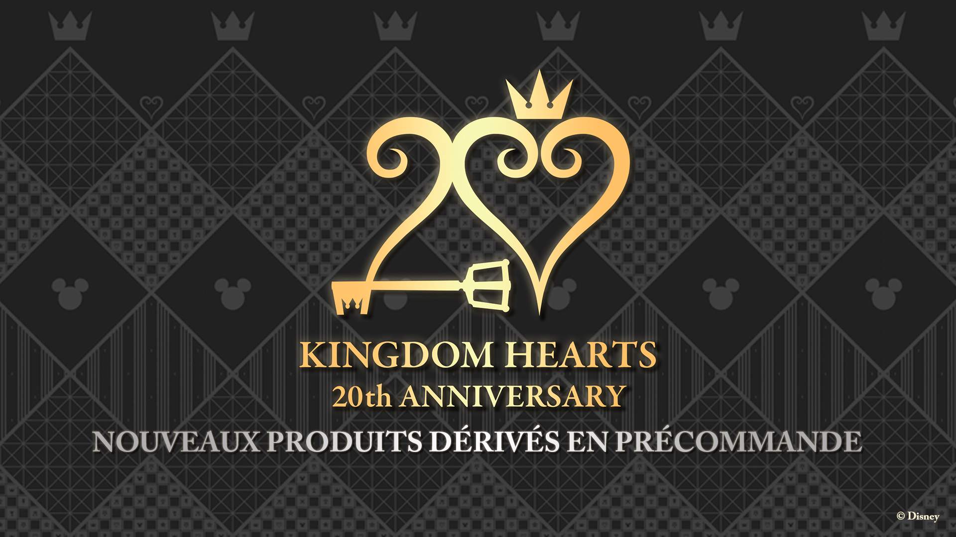 KINGDOM HEARTS 20th Anniversary NOUVEAUX PRODUITS DÉRIVÉS EN PRÉCOMMANDE