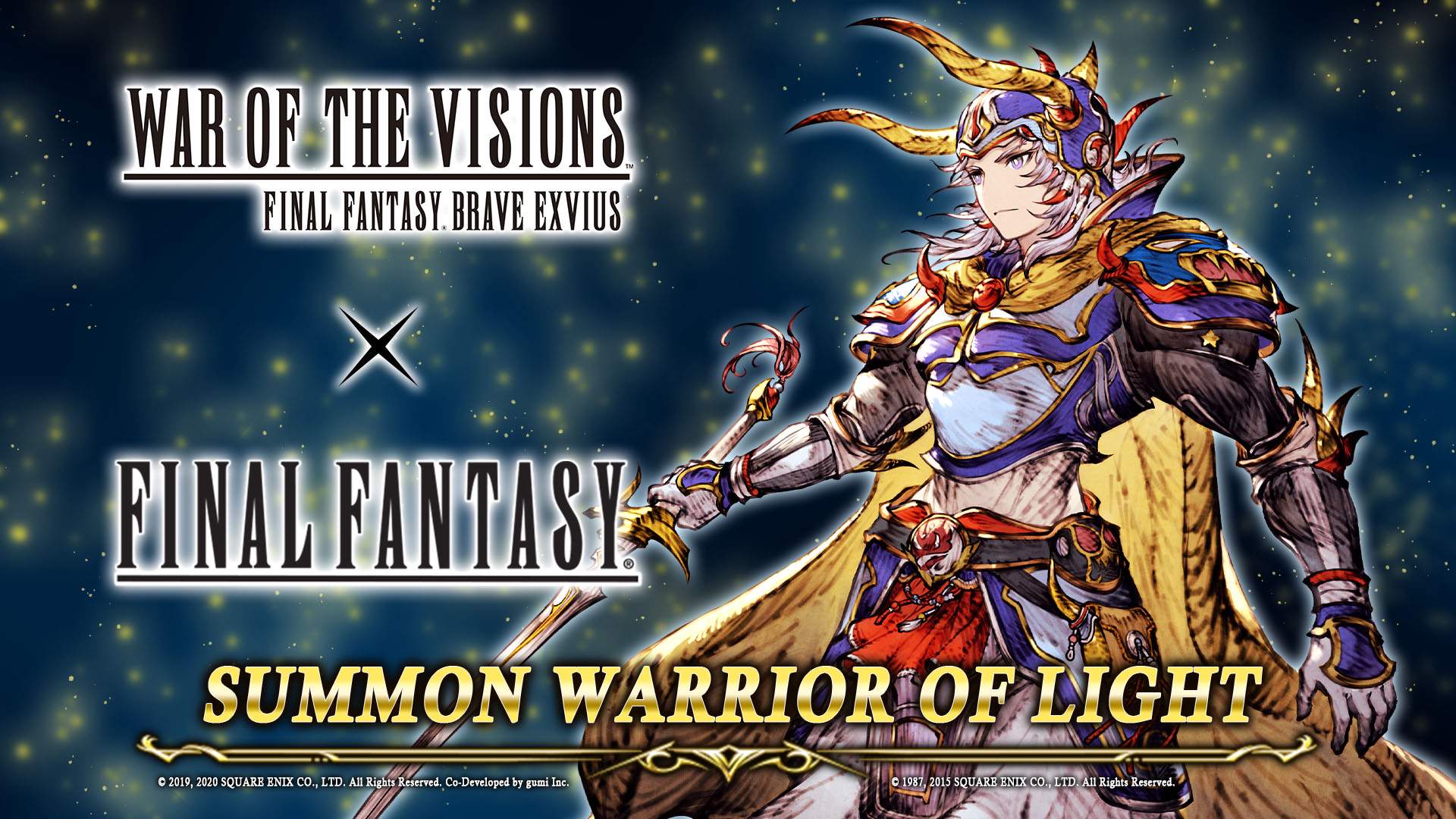 Square Enix Warrior Of Light Arrives In War Of The Visions Final Fantasy Brave Exvius