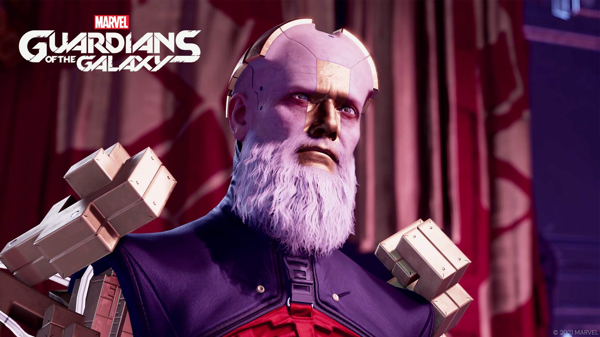 Close-up of the Grand Unifier Raker. He looks resolute.