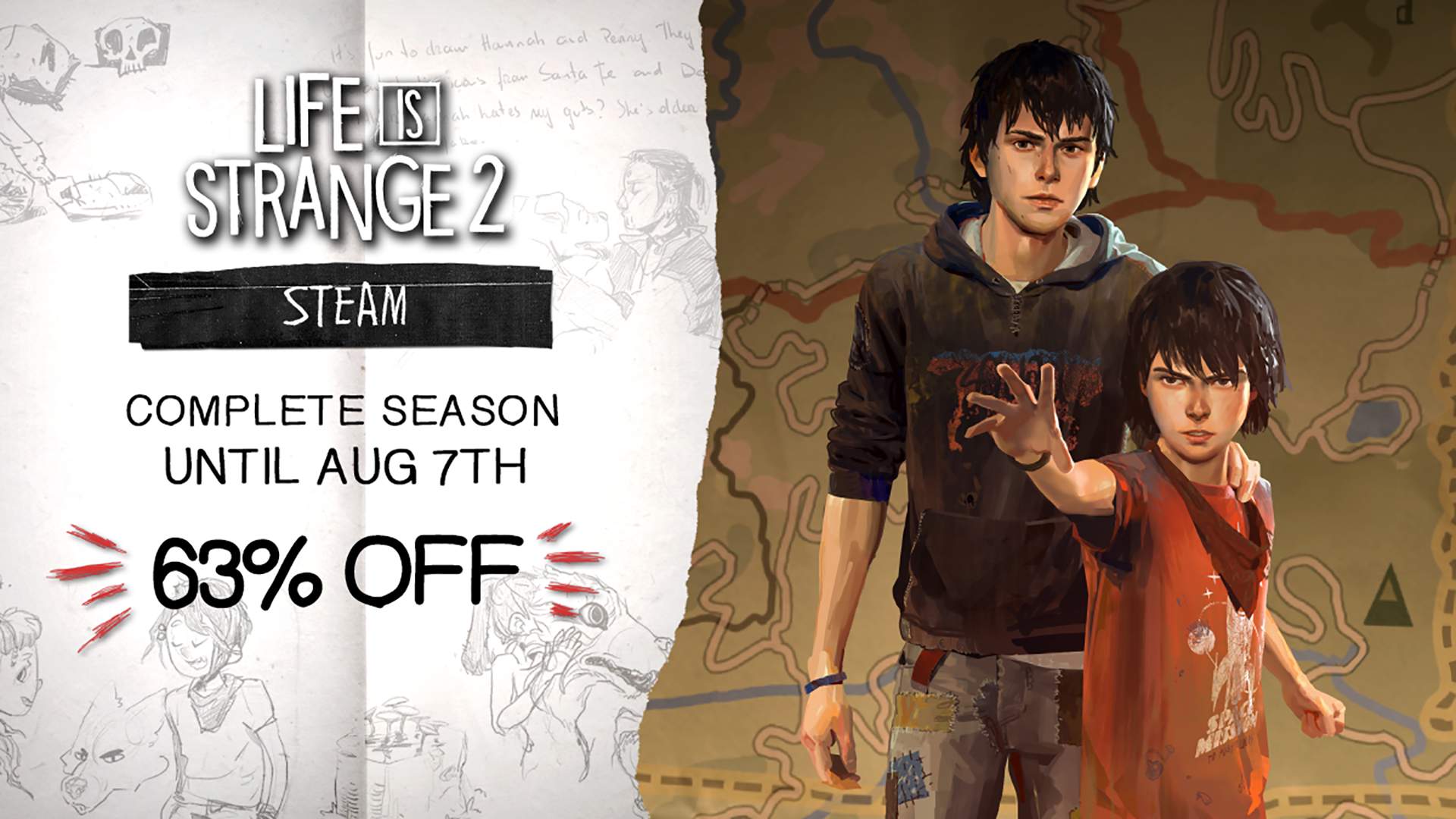 Square Enix The Official Square Enix Website Life Is Strange 2 Steam Sale Until August 7th