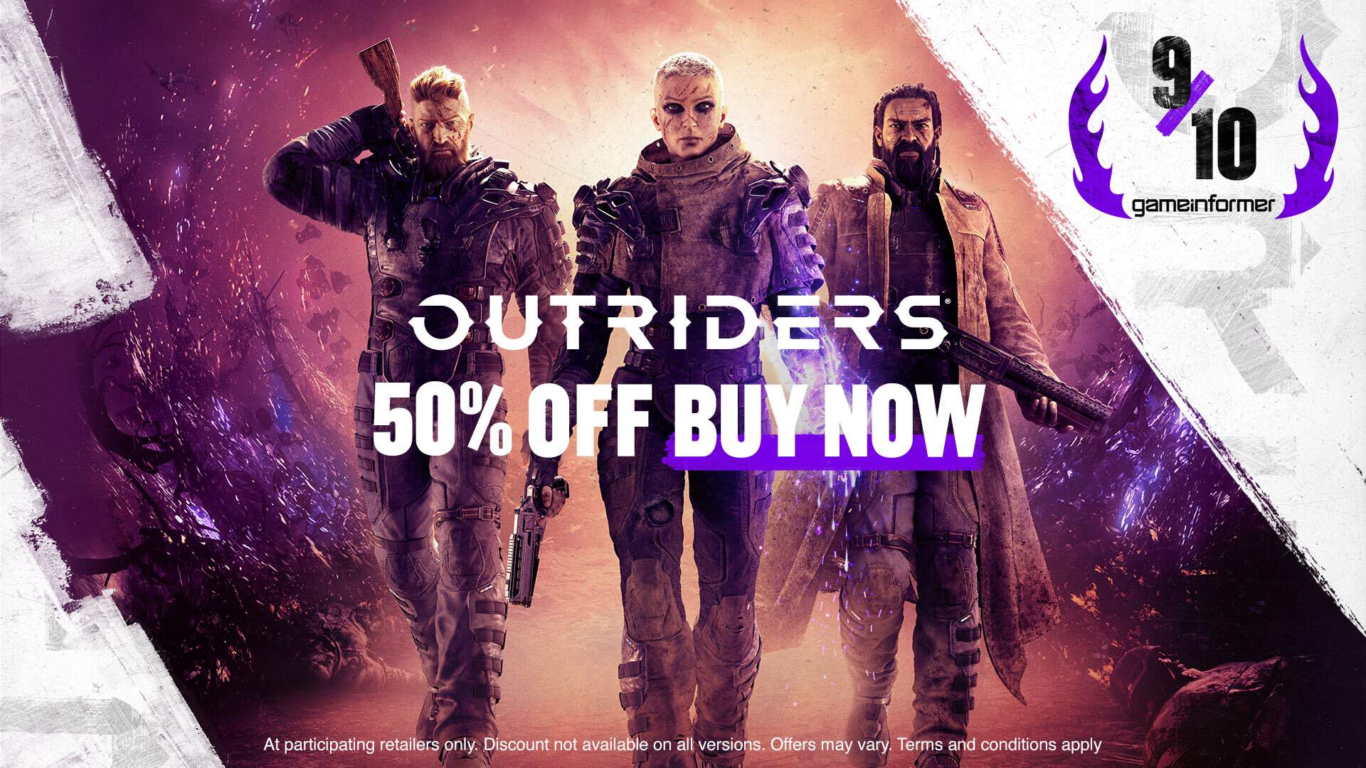 The Outriders approach, weapons ready.