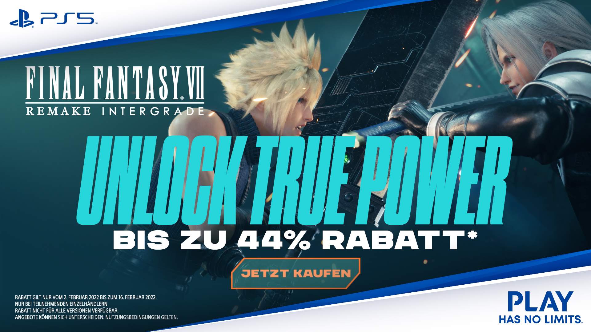 Cloud Strife stellt sich Sephiroth im Kampf in FINAL FANTASY 7 REMAKE INTERGRADE.