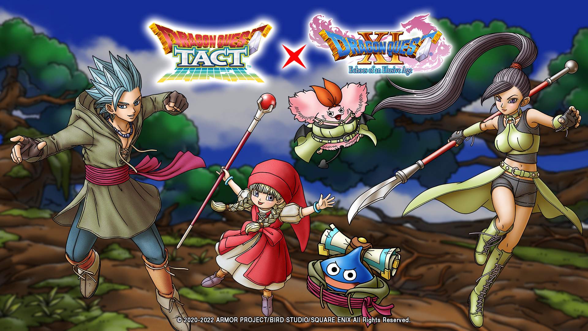 DRAGON QUEST XI Collaboration in DRAGON QUEST TACT featuring Erik, Veronica, and Jade