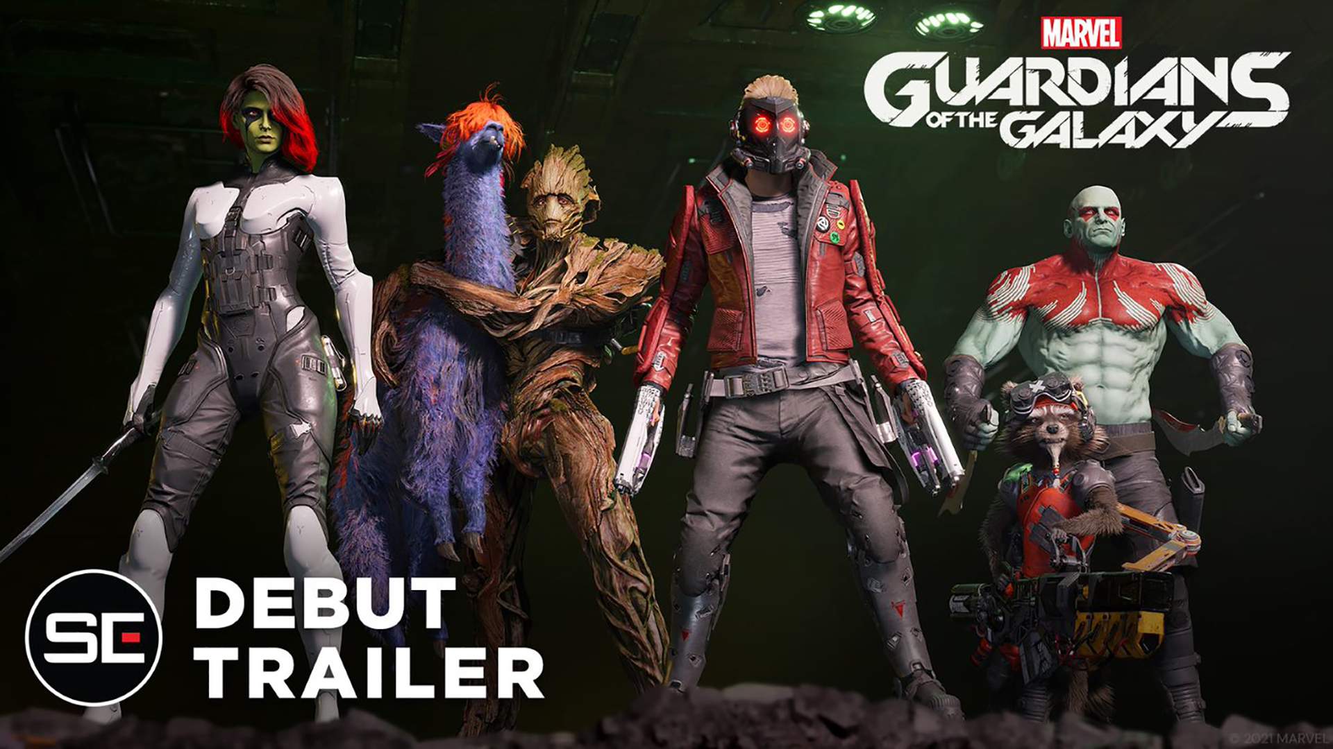 MARVEL'S GUARDIANS OF THE GALAXY - Gamora, Groot, Star-Lord, Rocket & Drax