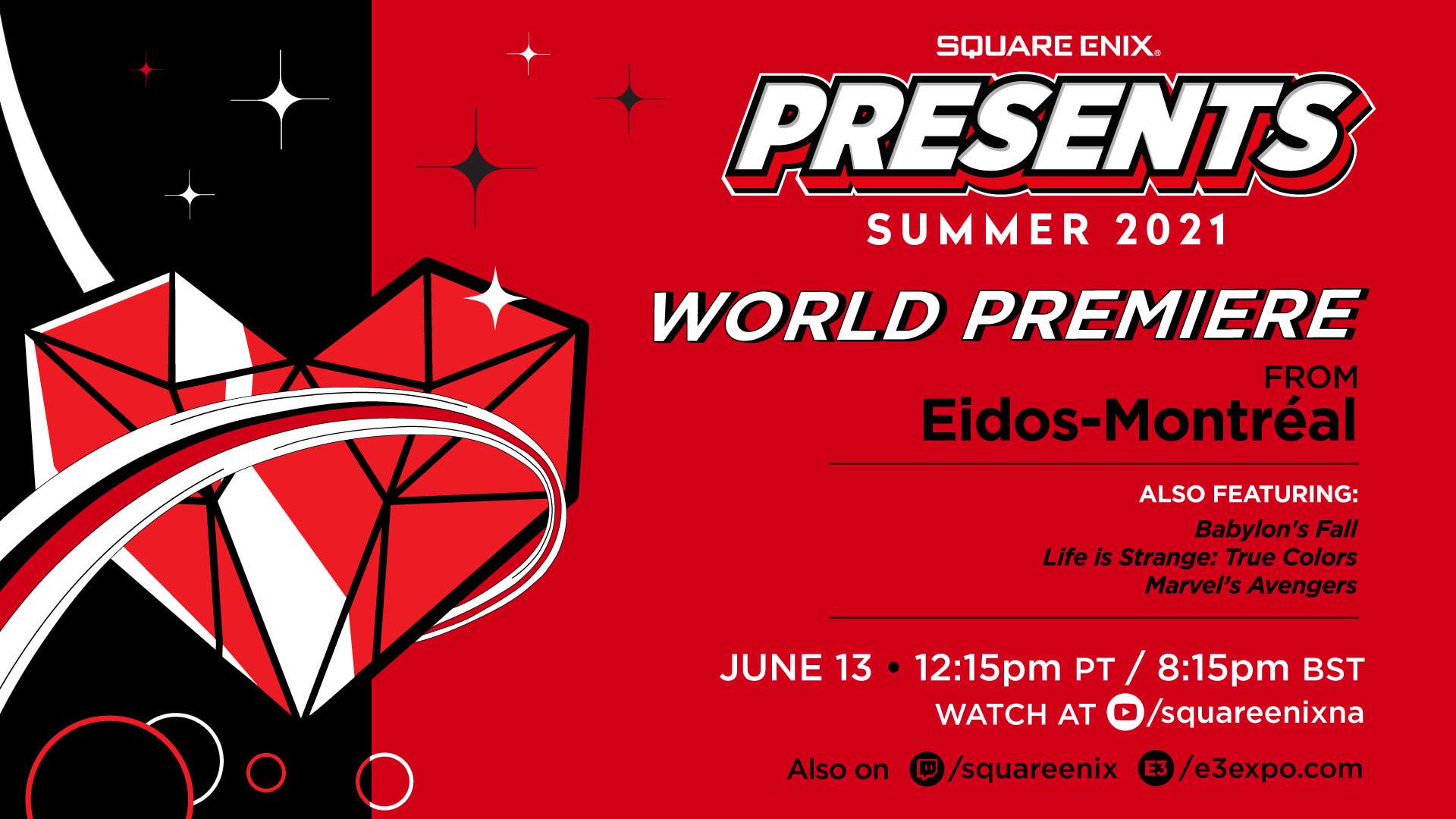Square Enix Presents returns June 13 as part of E3 2021!