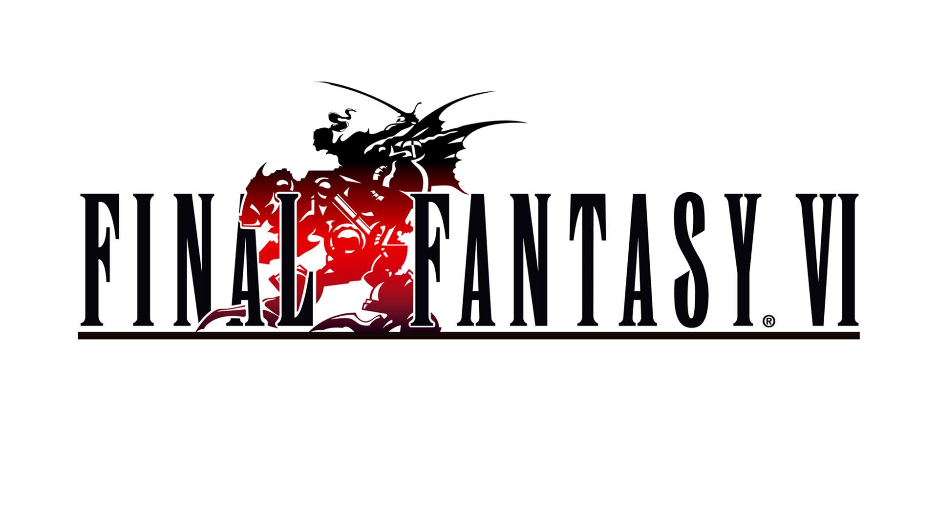 Le logo de FINAL FANTASY 6 sur fond blanc.