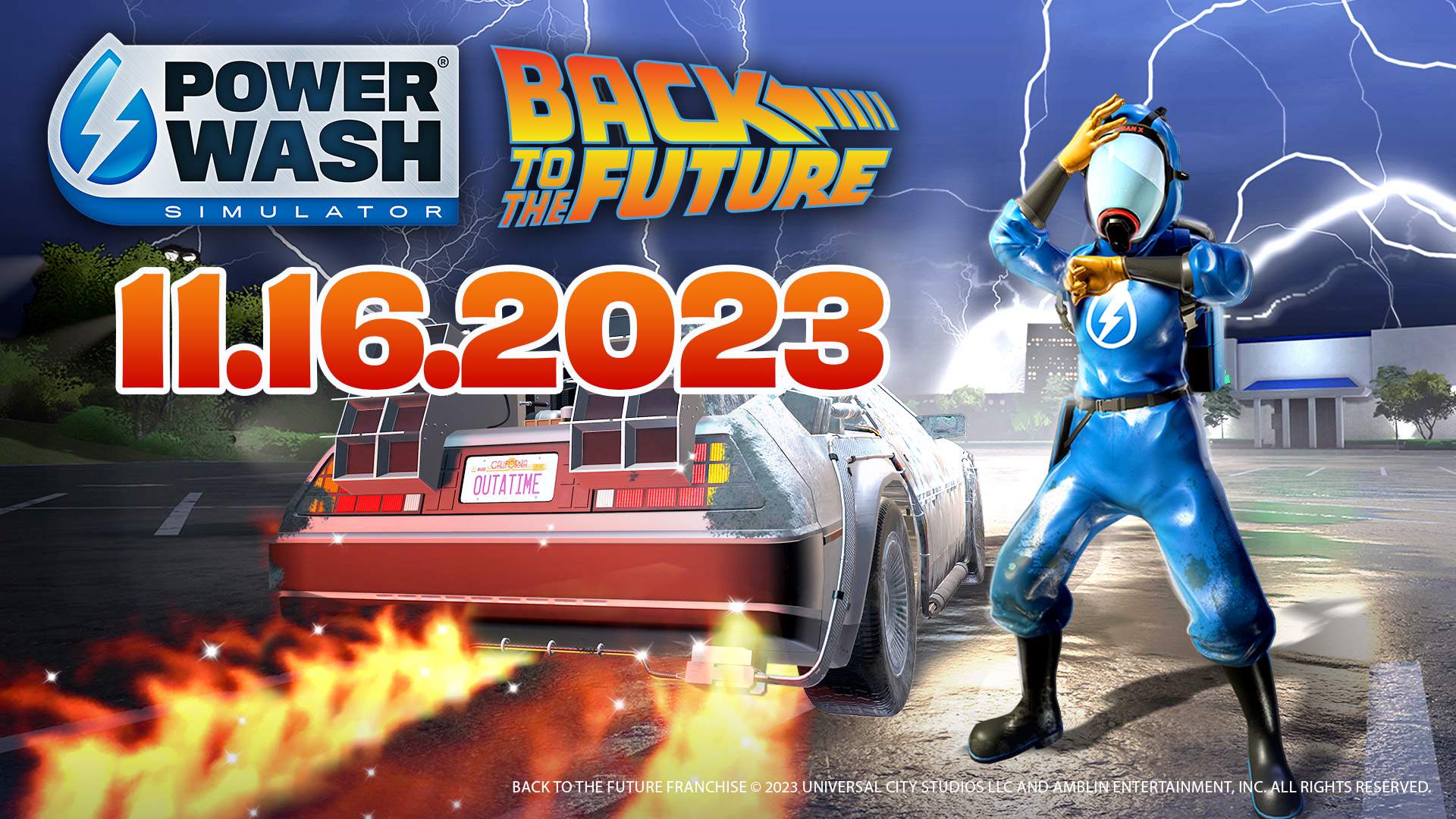 The PowerWash Simulator Back To The Future Special Pack Launches