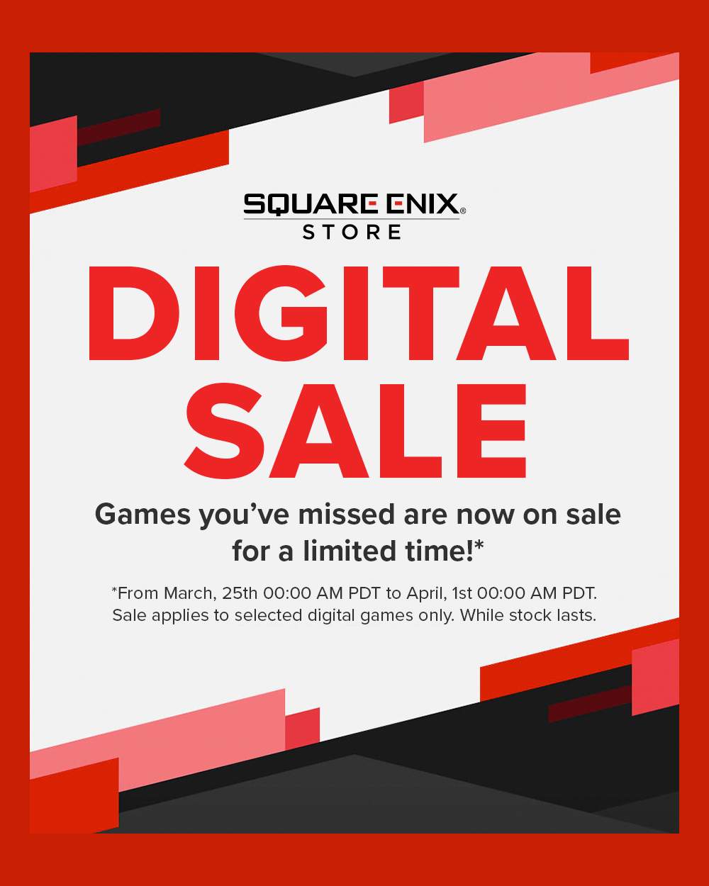 SQUARE ENIX STORE DIGITAL SALE