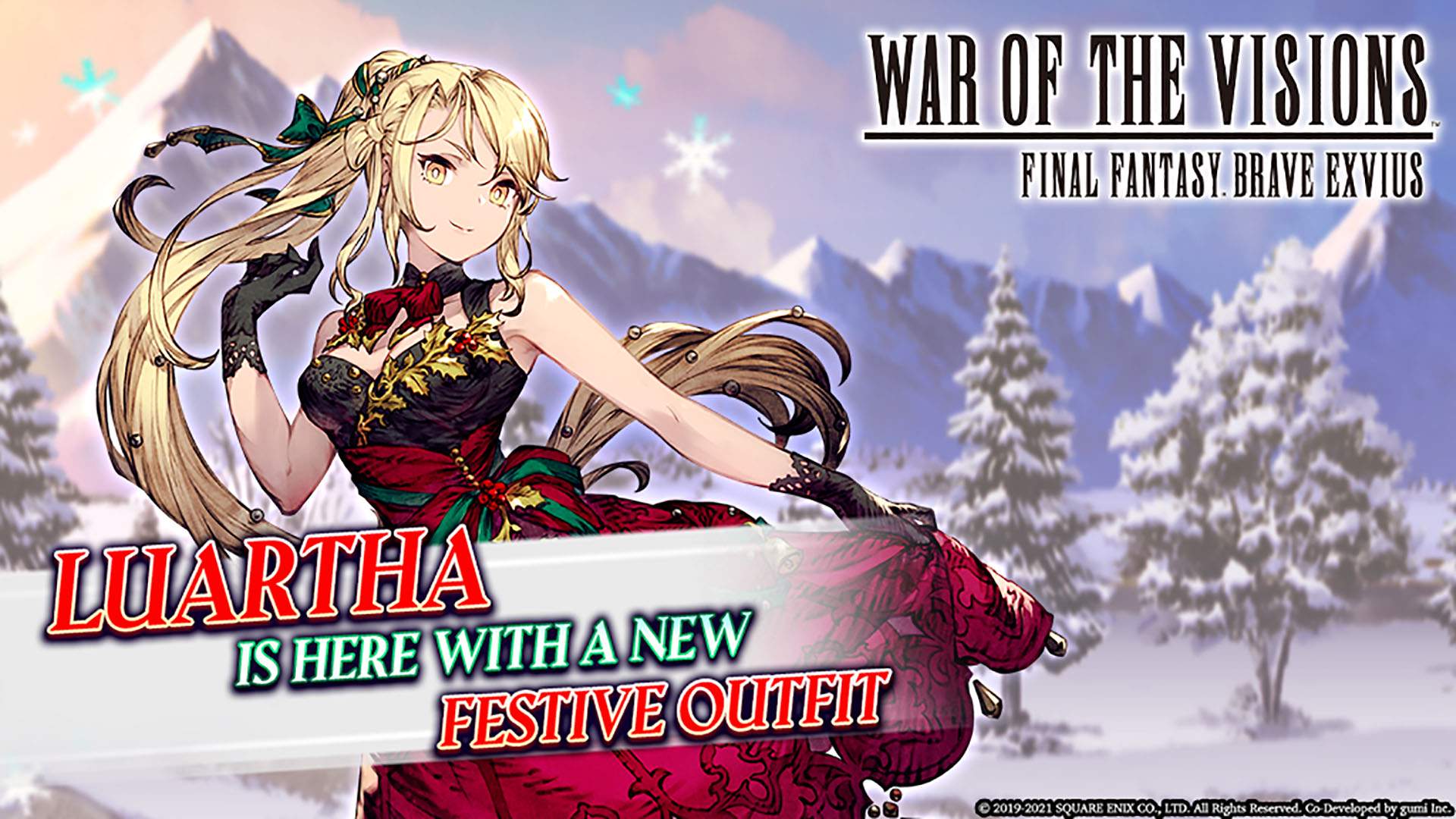 New seasonal unit Luartha with her new festive outfit