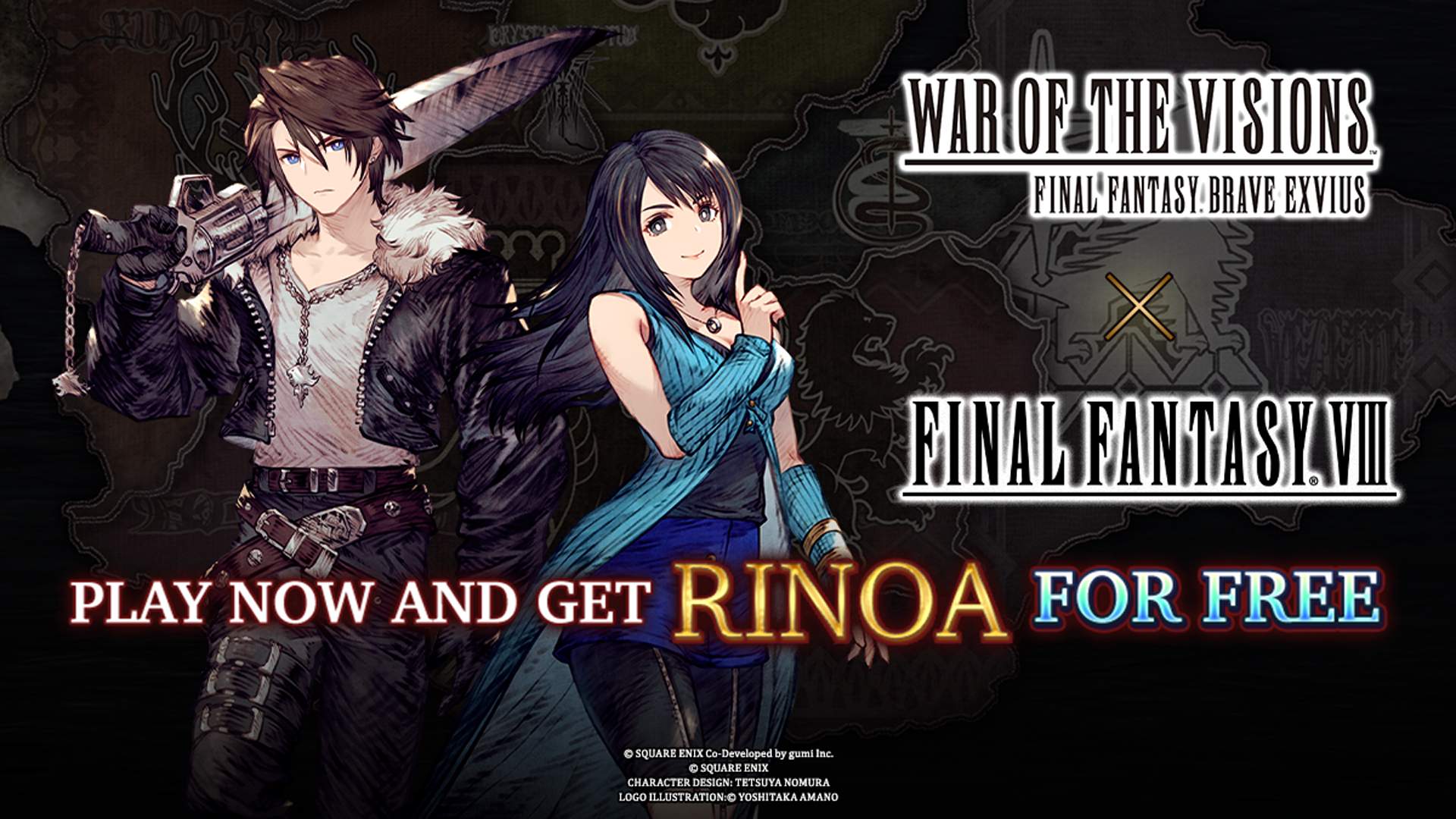 Squall and Rinoa from FFVIII join WOTV FFBE