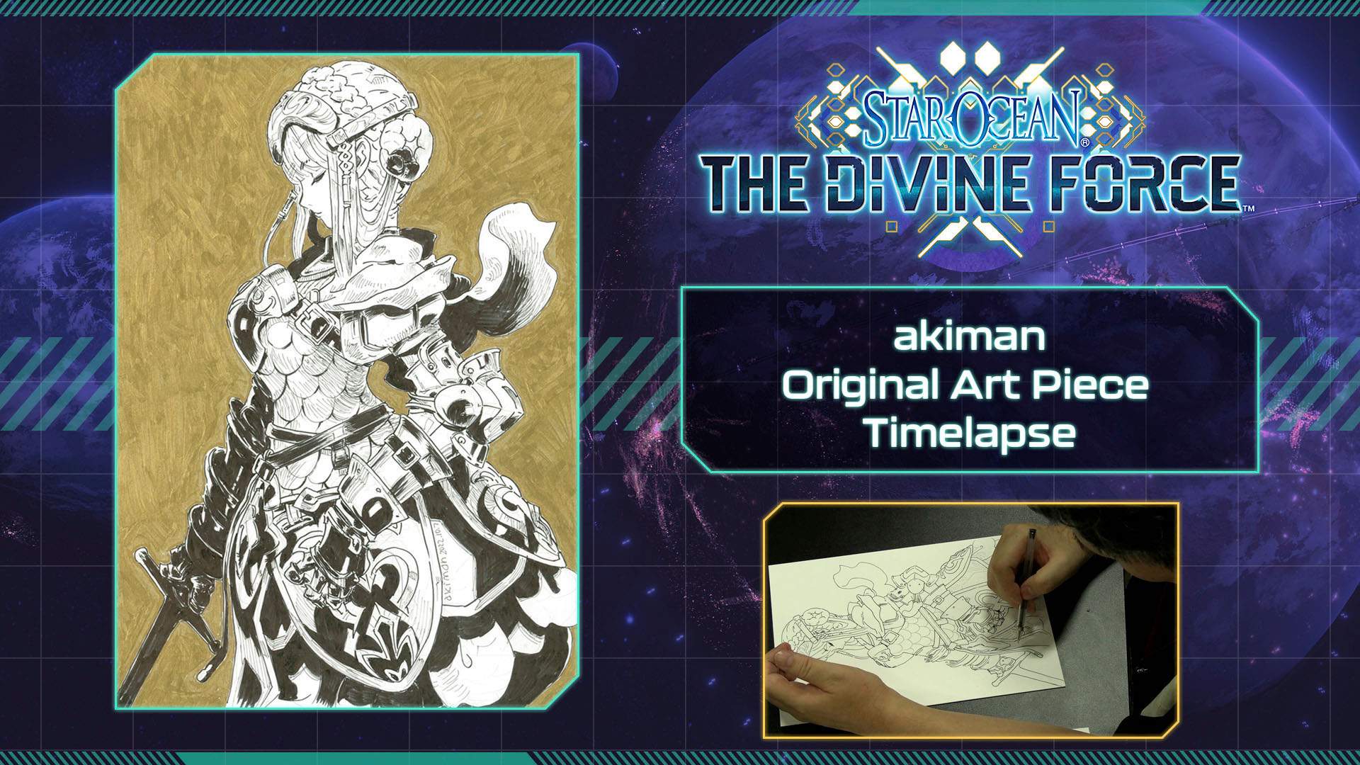 Introduction to the akiman Original Art Piece Timelapse Video