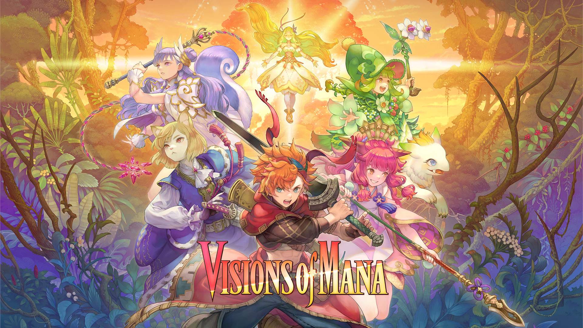 Visions of Mana beautyshot showing pre order, digital deluxe and Collector’s edition offerings