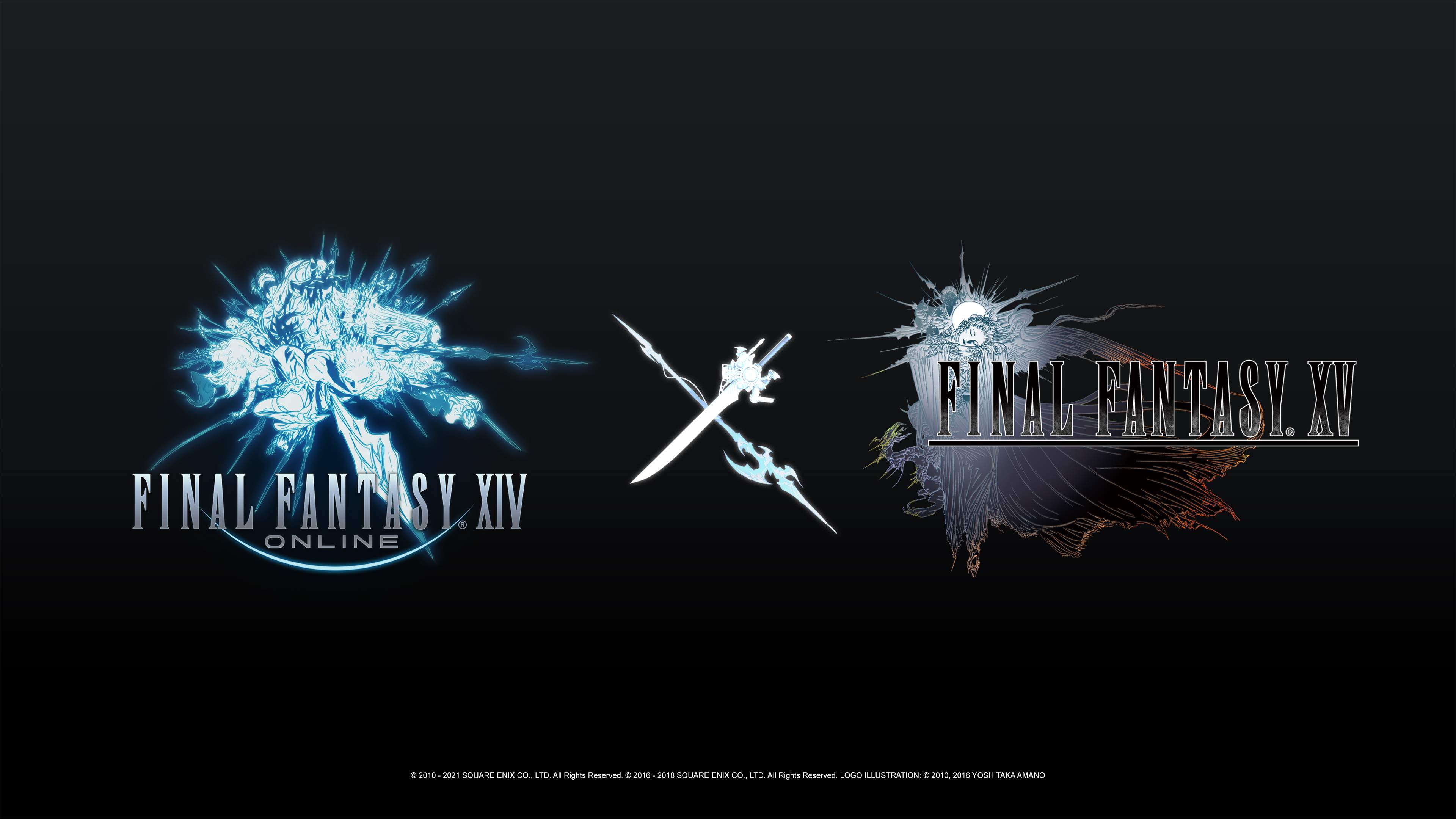 FINAL FANTASY XIV & FINAL FANTASY XV logos