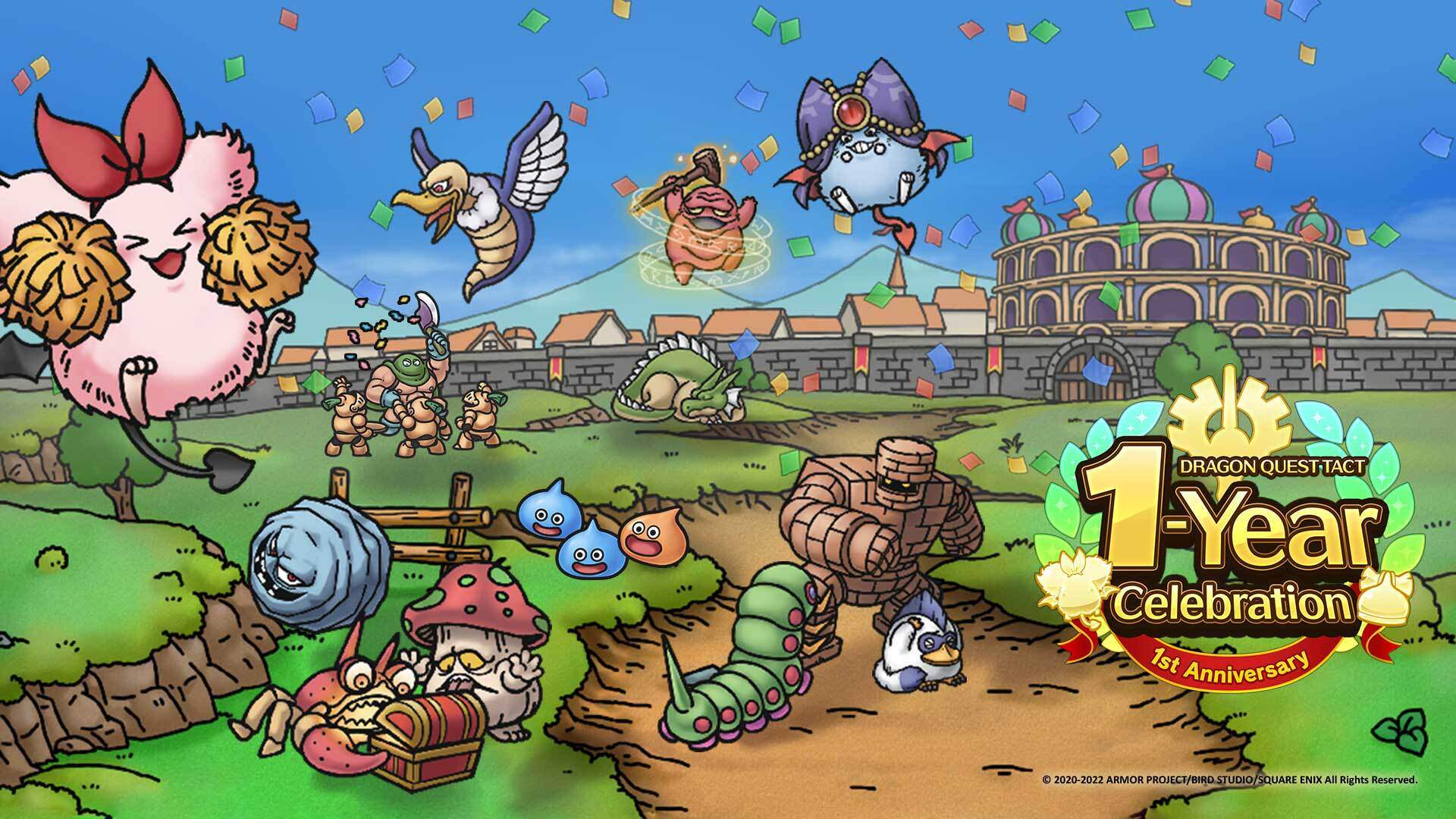 DRAGON QUEST TACT monsters celebrating for 1-Year Anniversary 
