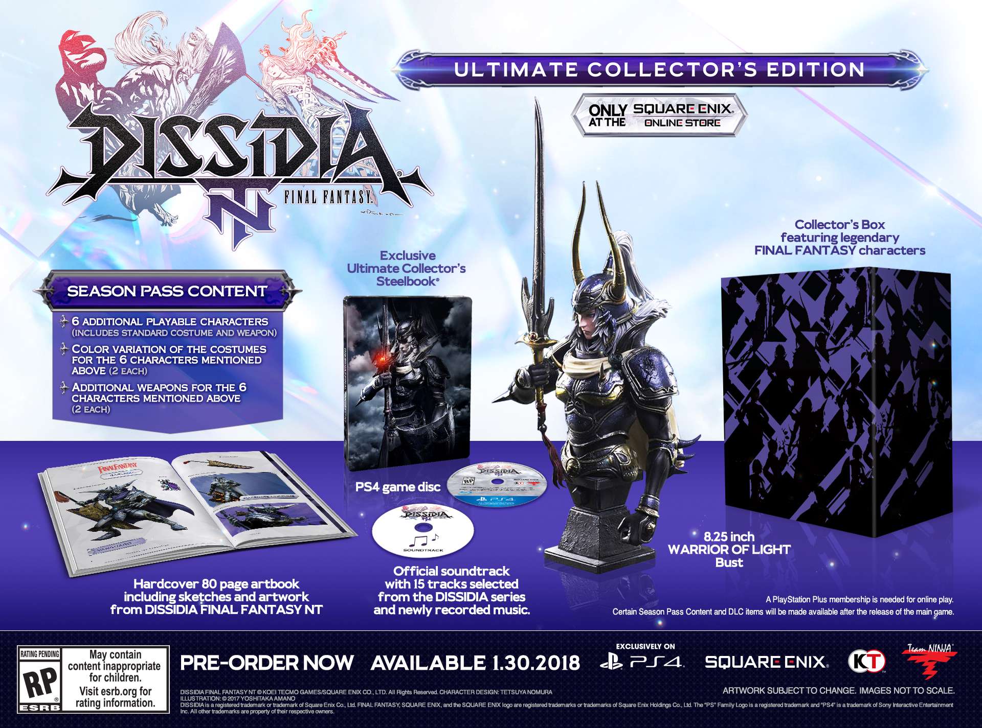 DISSIDIA FINAL FANTASY NT – Ultimate Collector's Edition announced!