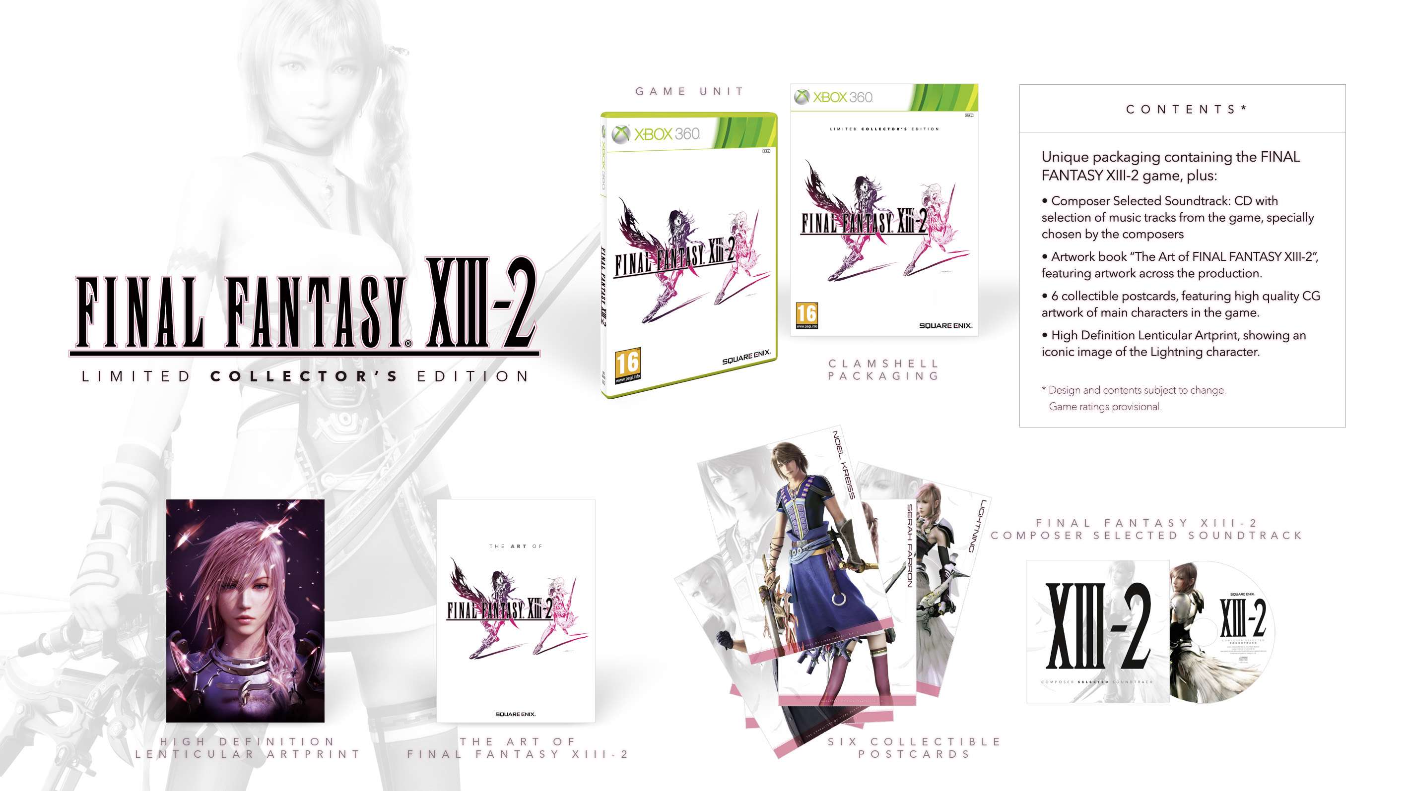FINAL FANTASY XIII-2 to receive two special editions plus