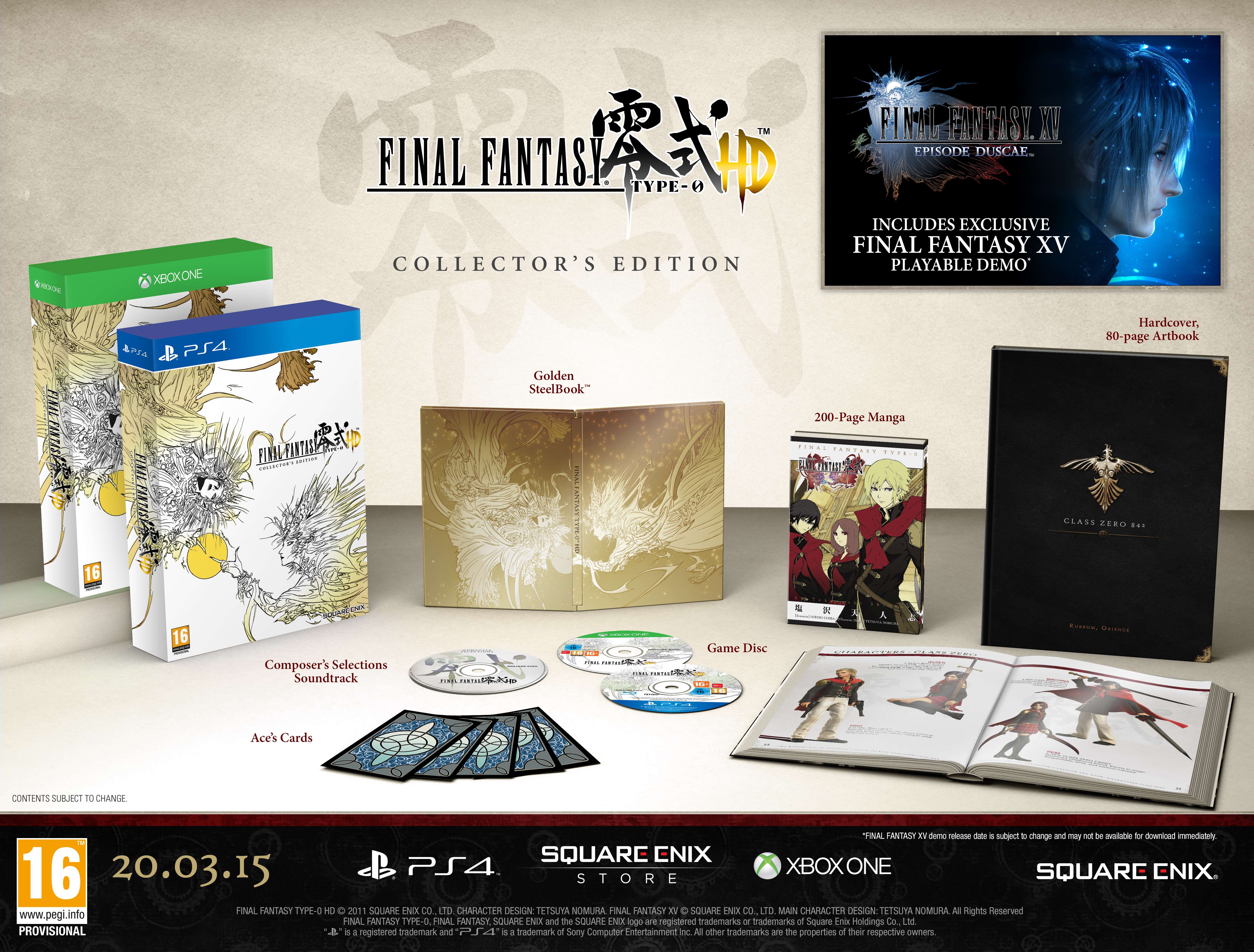 Here is the Final Fantasy Type-0 HD Collector's Edition!