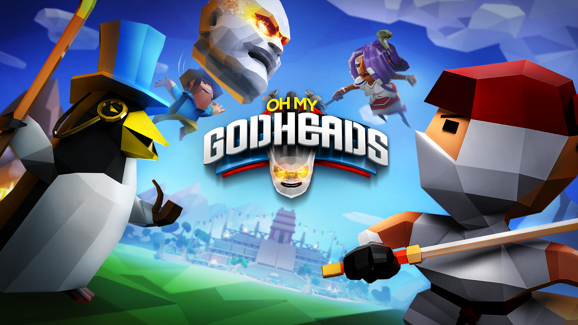 Oh My Godheads is available now on Steam Early Access!